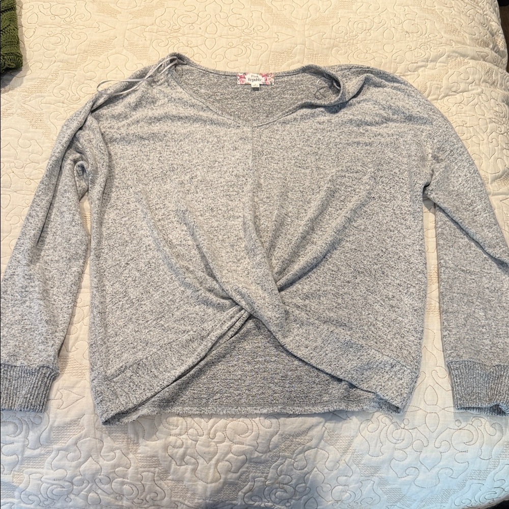 Pink Republic Heather Gray Sweater